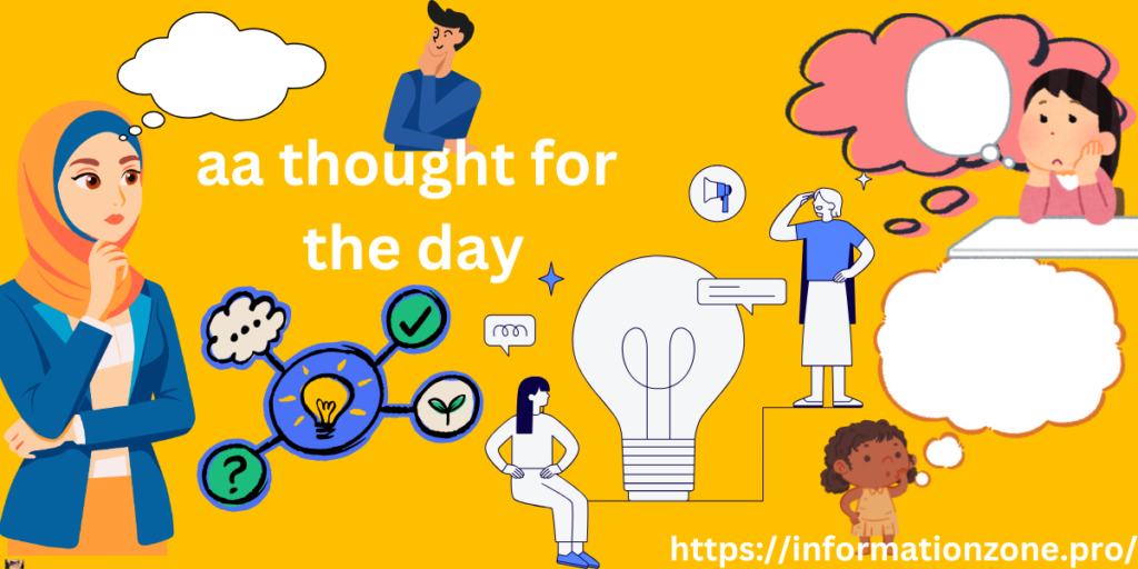 aa thought for the day