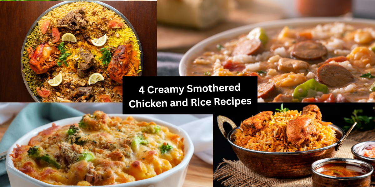 4 Creamy Smothered Chicken and Rice Recipes