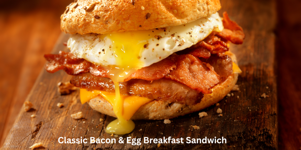 Classic Bacon & Egg Breakfast Sandwich